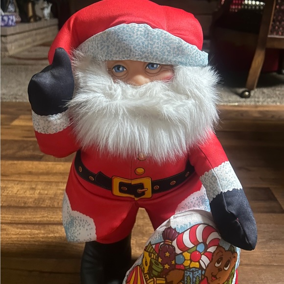 Prairie Marketing ~ Vintage ~ 20" Stuffed ~ Santa Claus Doll W/ Rubber Face - Picture 3 of 12